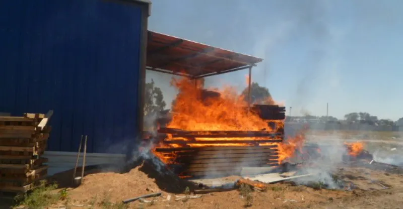 Incendio Fabrica de Pallets