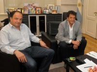 Pablo Garate y Sergio Massa