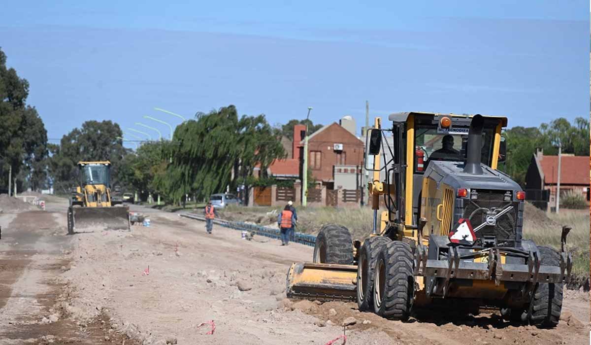 Obras en calle Necochea